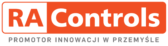 RAControls rozwiązania dla przemysłu” w logo strony